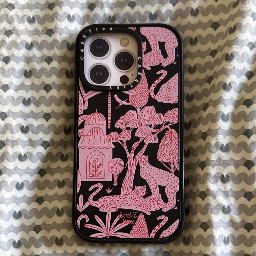 Casetify Jungle Pink and Black Phone Case - iPhone 16pro